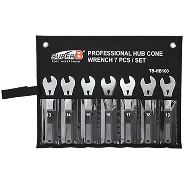 WHEEL HUB CONE WRENCH SUPER B TB-HB100 13/14/15/16/17/18/19 - JEU 7 CLE