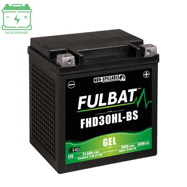 BATTERIE FHD30HL-BS FULBAT 12V30AH LG165 L125 H175 (GEL - SANS ENTRETIEN) - ACTIVEE USINE