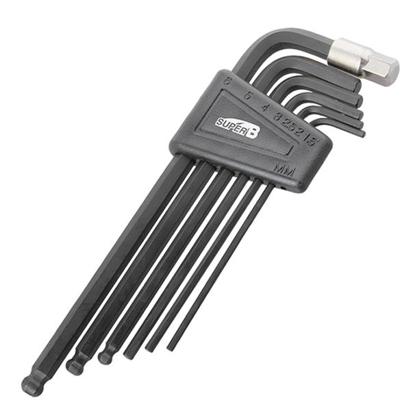 ALLEN KEY SUPER B TB-7715  - 2/2.5/3/4/5/6/8mm  - SET OF 7 KEYS  (CLASSIC)