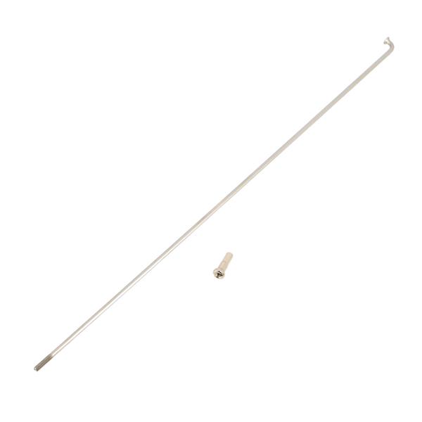 RAYON 2.3 MM INOX ARGENT  L255 AVEC ECROU (X1) MACH1 CYCLO / MOTO / VAE