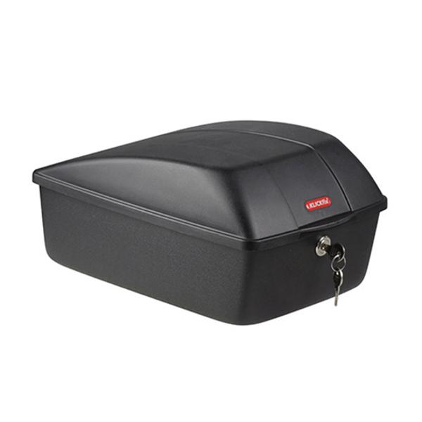 TOP CASE VELO KLICKFIX BOX NOIR 12L AVEC FIXATION RACKTIME 25X18X35 CM