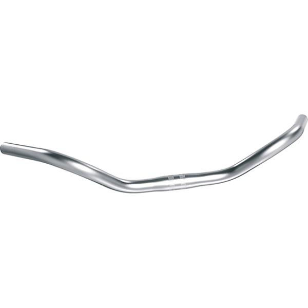 CINTRE VELO CITY ACIER D25.4 ARGENT ERGOTEC STUTTGARTER L585MM HAUT.65MM 56° 645GR