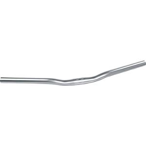 CINTRE VELO CITY ACIER  D25.4 ARGENT ERGOTEC LADY TOWN L600MM HAUT.16MM 30° 410GR (LEVEL 4