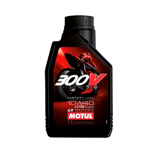 HUILE MOTEUR 4T MOTUL 300V FACTORY LINE ROAD RACING 10W40 (1L)