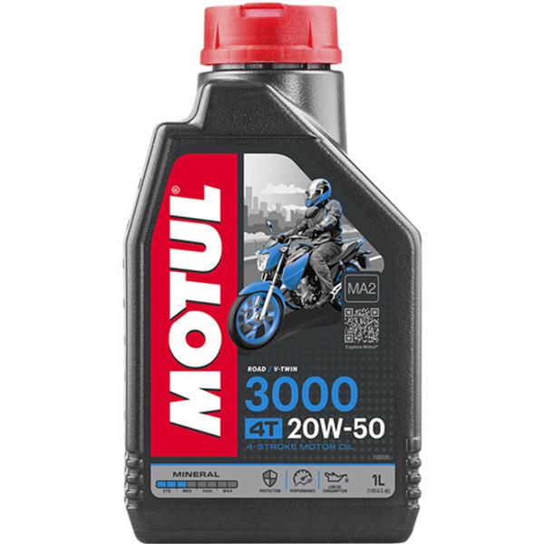 HUILE MOTEUR 4T MOTUL 3000 20W50 (1L)