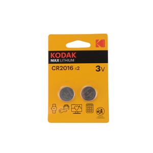 BATTERY LITHIUM 3V CR2016 KODAK MAX (X2)