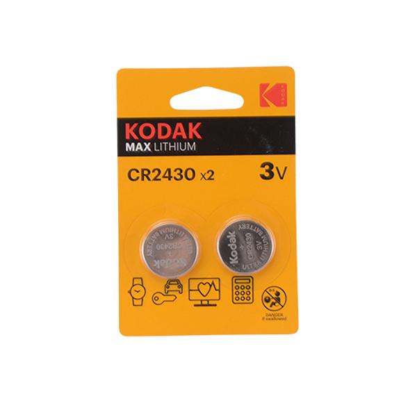 BATTERY LITHIUM 3V CR2430 KODAK MAX (X2)