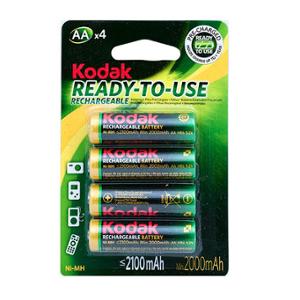 PILE RECHARGEABLE LR06 AA  KODAK 2100 MAH (X4)