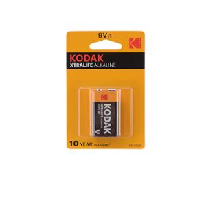 BATTERY ALCALINE 9V LR61 KODAK XTRALIFE ALKALINE (X1)