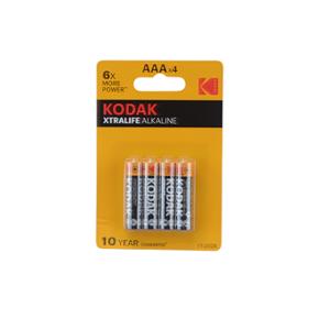 BATTERY ALCALINE 1.5V LR03 AAA KODAK XTRALIFE (X4)