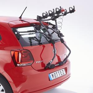 AUTOMOBILE BICYCLE RACK -TAILGATE- 5 STRAPS MOTTEZ SHIVA 3 STEEL -3 BIKES ( COMPATIBLES + 360 VEHICULES)