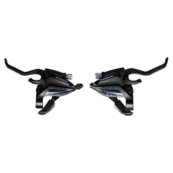 LEVIER / MANETTE VTT 8VX3. SHIMANO STEF500 V-BRAKE NOIR 2 DOIGTS (PR)