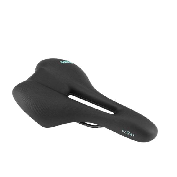 SADDLE LEISURE SELLE ROYAL CLASSIC FLOAT ATHLETIC MIXED BLACK WITH CENTRAL OPENING