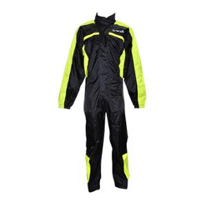 COMBINAISON PLUIE TRENDY NOIR / FLUO XXL