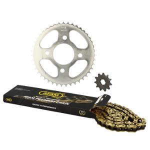 CHAIN KIT -GEARED 50cc- AFAM FOR KYMCO KPW 50/K-PIPE 2013->2016 428 11X43 - ORIGINAL DEMULTIPLICATION