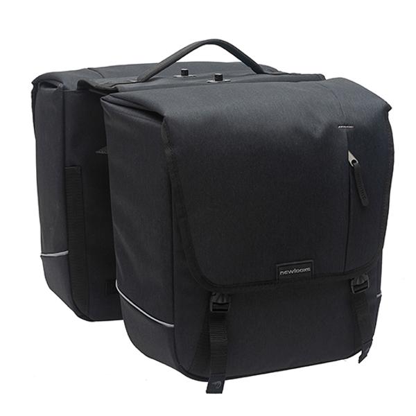 BOLSA BICI PARA SOPORTE EQUIPAJE A PUENTE NEWLOOXS NOVA DOBLE NEGRO DESMON-32 LITROS -