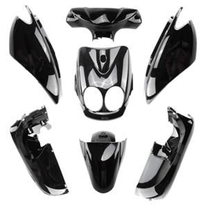 BODY KIT -SCOOTER- TUN'R FOR  ORIGINAL TYPE OVETTO/NEOS 2011-> BLACK    - 7 PARTS