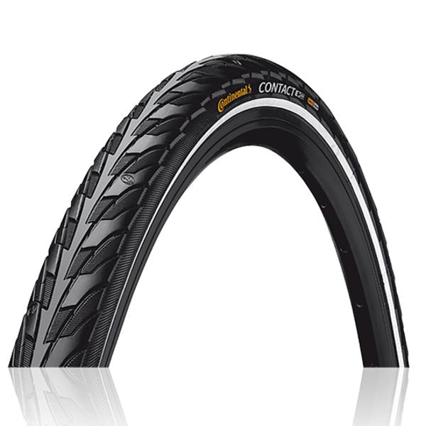 PNEU VTC / URBAIN 700X40C - 28X1.60 TR CONTINENTAL CONTACT TT NOIR (42-622) VAE / EBIKE 25 KM / 