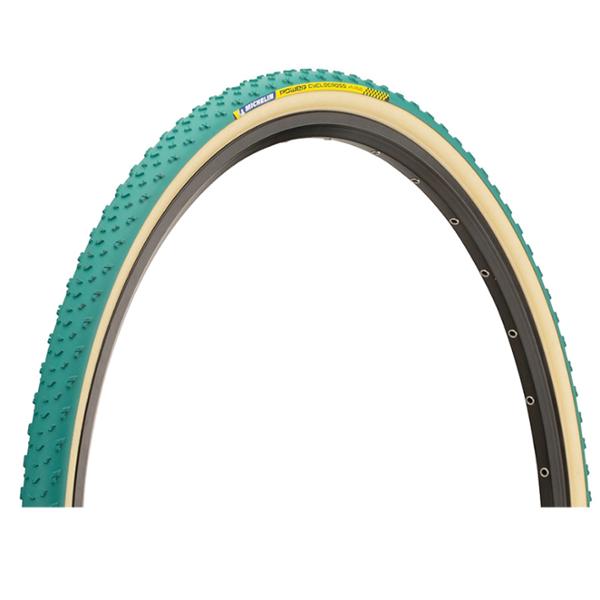 BOYAU CYCLOCROSS 700X33 MICHELIN POWER MUD VERT / BEIGE (33-622)