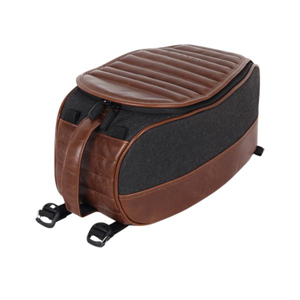 BOLSA DEPÓSITO SHAD NEGRO/MARRÓN 8 LITROS TIPO CAFE RACER