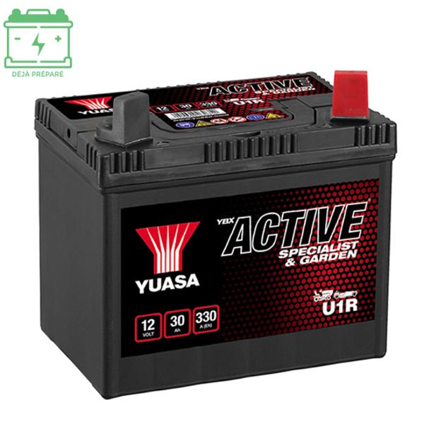 BATTERY U1R YUASA 12V30Ah L: 194 W: 126 H: 183 330A -SLA - NO MAINTENANCE - MOTOCULTURE