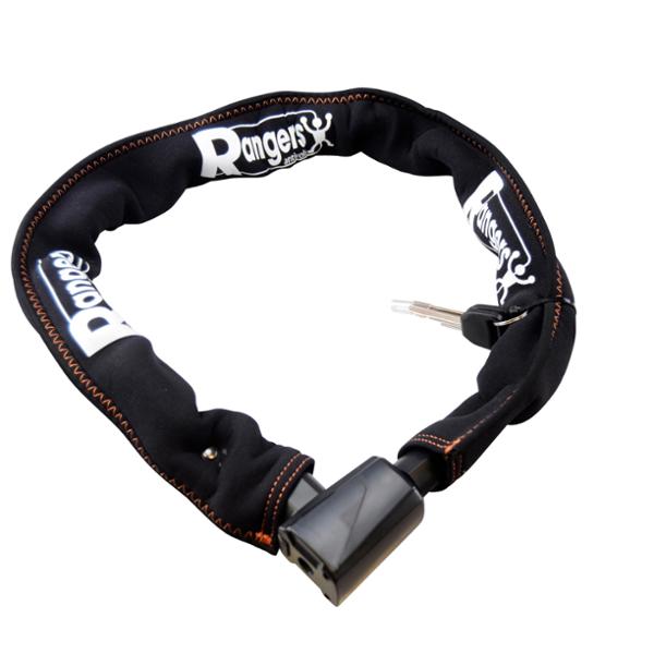 BICYCLE LOCK WITH CHAIN RANGERS Ø9mm LENGTH 1000mm  -NEOPRENE COATED