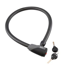 BICYCLE LOCK -CABLE WITH KEY- Ø 18 x 0.8m RANGERS BLACK