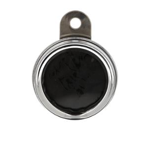 INSURANCE STICKER HOLDER BLACKWAY STEEL CHROME (ROUND)