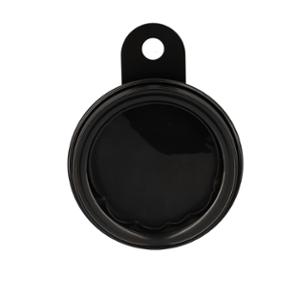 INSURANCE STICKER HOLDER BLACKWAY STEEL BLACK (ROUND)