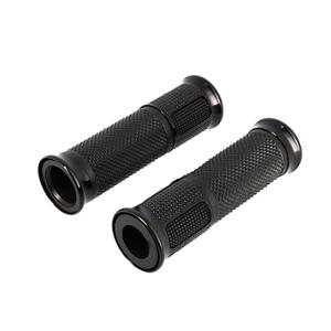 GRIPS BLACKWAY HANZO WITH OPEN END FOR HANDLEBAR CAP -BLACK (PAIR)