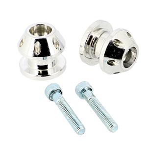 DIABOLO/BOBBINS MOTO BLACKWAY DIAMETER M6X125 (PAIR)  - SILVER