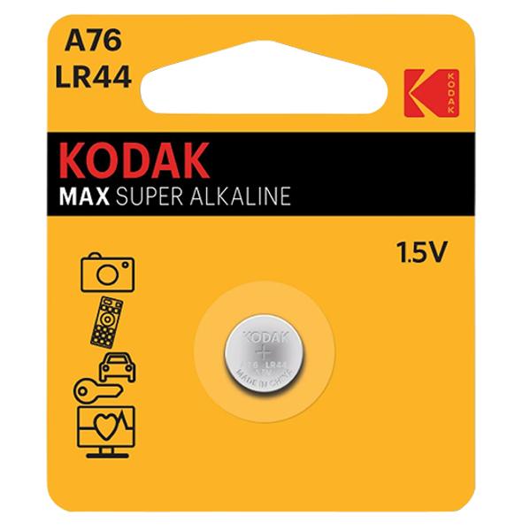 BATTERY ALCALINE 1.5V LR44 KODAK ALKALINE (X1)