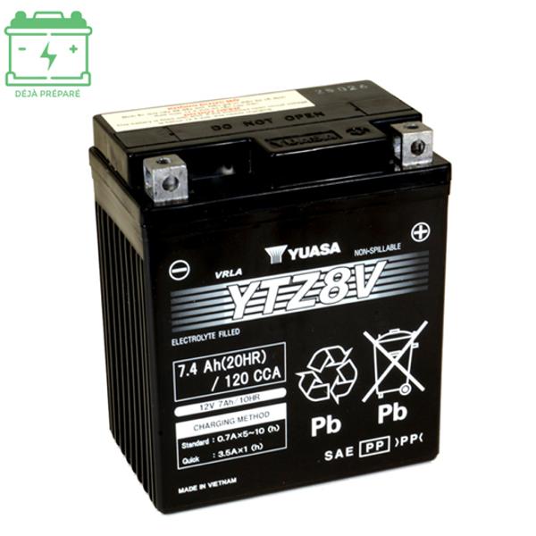 BATTERY YTZ8V YUASA 12V 7Ah NO MAINTENANCE - FACTORY ACTIVATED GEL