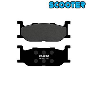 BRAKE PAD  62 GALFER ORGANIC FR FOR 400/500 MAJESTY/TMAX 2001-2003 (PR)