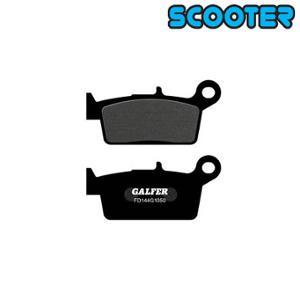 BRAKE PAD  95 GALFER ORGANIC KYMCO FEVER/FILLY/TOP BOY/PEUGEOT SV50 (PR)