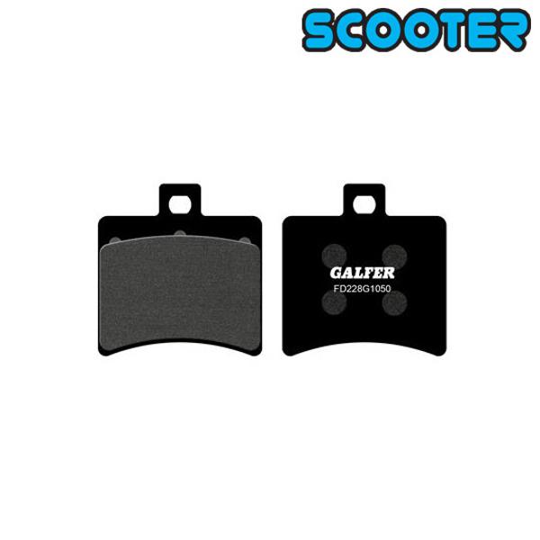 PLAQUETTE FREIN  07 GALFER G1050 ADAPT. AR SR50 DITECH / LEONARDO / ATLANTIC 125 / 200 03-> (PR)