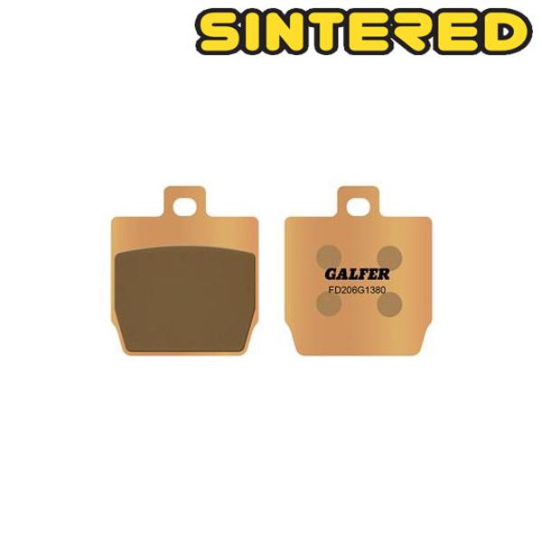 BRAKE PAD  08 GALFER SINTER REAR FOR NITRO/AEROX + FR STUNT/SLIDER (PR)