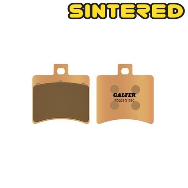 PLAQUETTE FREIN  07 GALFER G1380 ADAPT. AR SR50 DITECH / LEONARDO / ATLANTIC 125 / 200 03-> (PR)