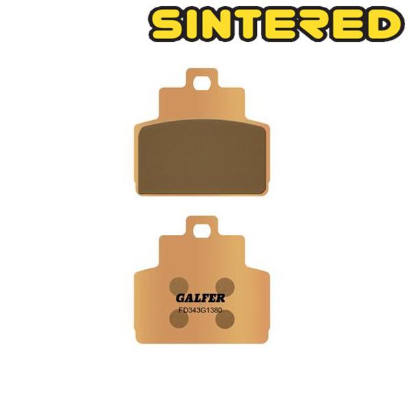 BRAKE PAD  15 GALFER SINTER REAR FOR PIAGGIO X8 (HENG TONG) (PR)