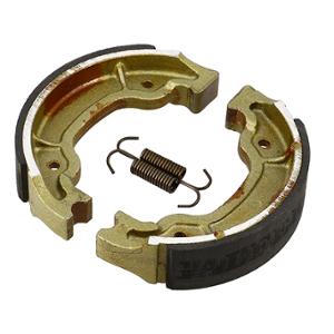 BRAKE SHOES 20 GALFER FR/REAR 100 BOOSTER/BW'S/ 125 MAJESTY/CYGNUS/YBR (130X28)