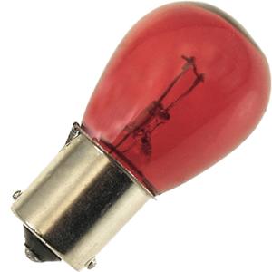 BULB 12V 21W (BAW15S) FLOSSER PRW21W - RED - INDICATER OR BRAKE