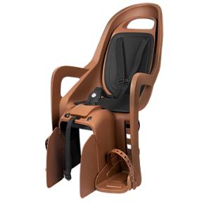 BABY CARRIER -REAR- ON LUGGAGE RACK POLISPORT GROOVY CFS CARAMEL CUSHION BLACK 22kg (120-175mm)