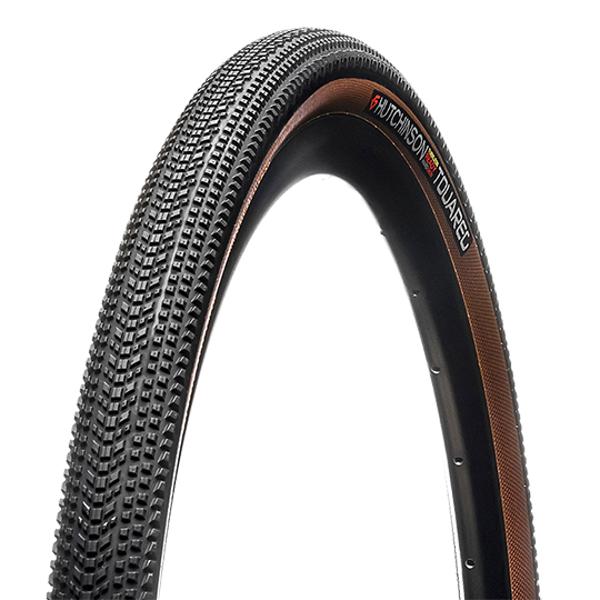 PNEU GRAVEL 700X40C TS HUTCHINSON TOUAREG HARDSKIN TLR NOIR / MARRON (40-622)