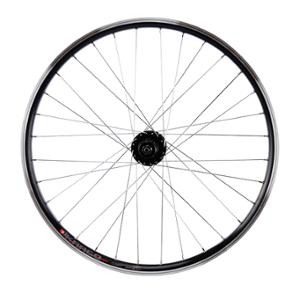 "WHEEL E-BIKE/CARGO 24"" REAR-CASSET-BLACK RIM- MACH1 KARGO-SHIM HUB M475 DISC 6T"