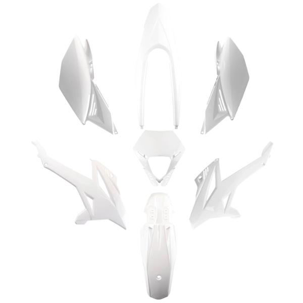 CARROSSERIE / CARENAGE MECABOITE TUN'R KIT  BETA 50 RR 2012->2022 BLANC (7 PIECES)