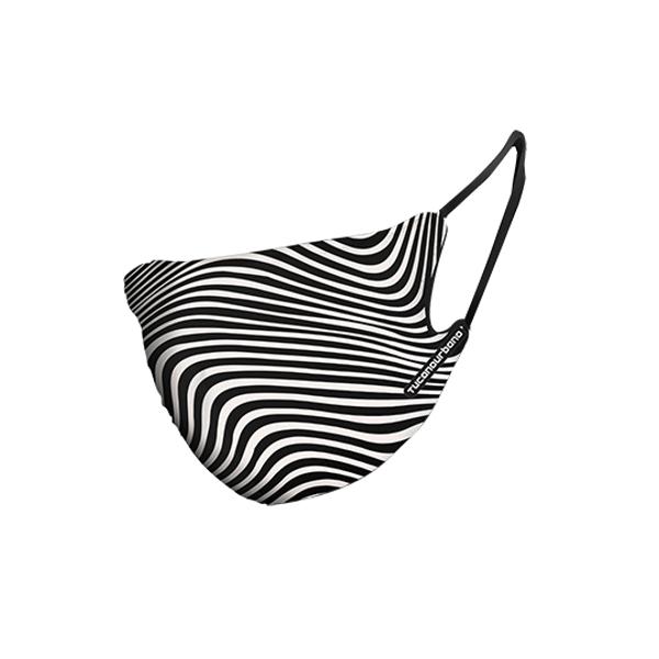 ANTI POLLUTION BICYCLE MASK  TUCANO RINA ZEBRA BLACK/WHITE ADJUSTABLE