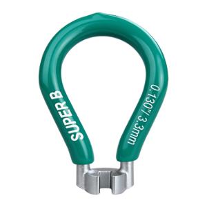 SPOKE KEY SUPER B TB-5550 3.3mm GREEN