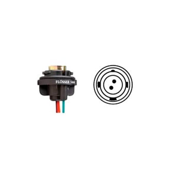 BULB SOCKET FLOSSER 12V BAY15D - WITH CABLE