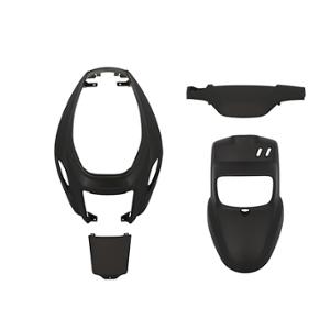 BODY KIT -SCOOTER- TUN'R FOR  ORIGINAL TYPE BOOSTER/BW'S 2004-> MATTE BLACK   - 4 PARTS