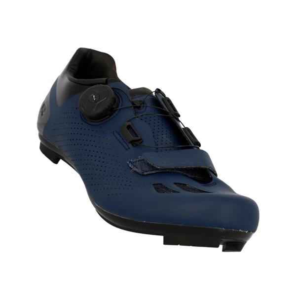 CHAUSSURE ROUTE FLR PRO F11 T40 BLEU NAVY SERRAGE MOLETTE + BANDE AUTO AGRIPPANTE (PR)